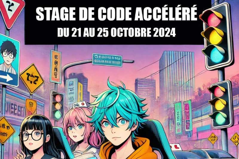 Stage de Code Accéléré à Paris du 21 au 25 Octobre