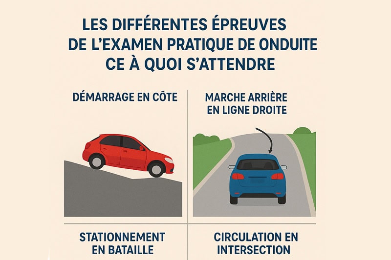 Les Différentes Épreuves de l'Examen Pratique de Conduite : Ce à Quoi S'attendre