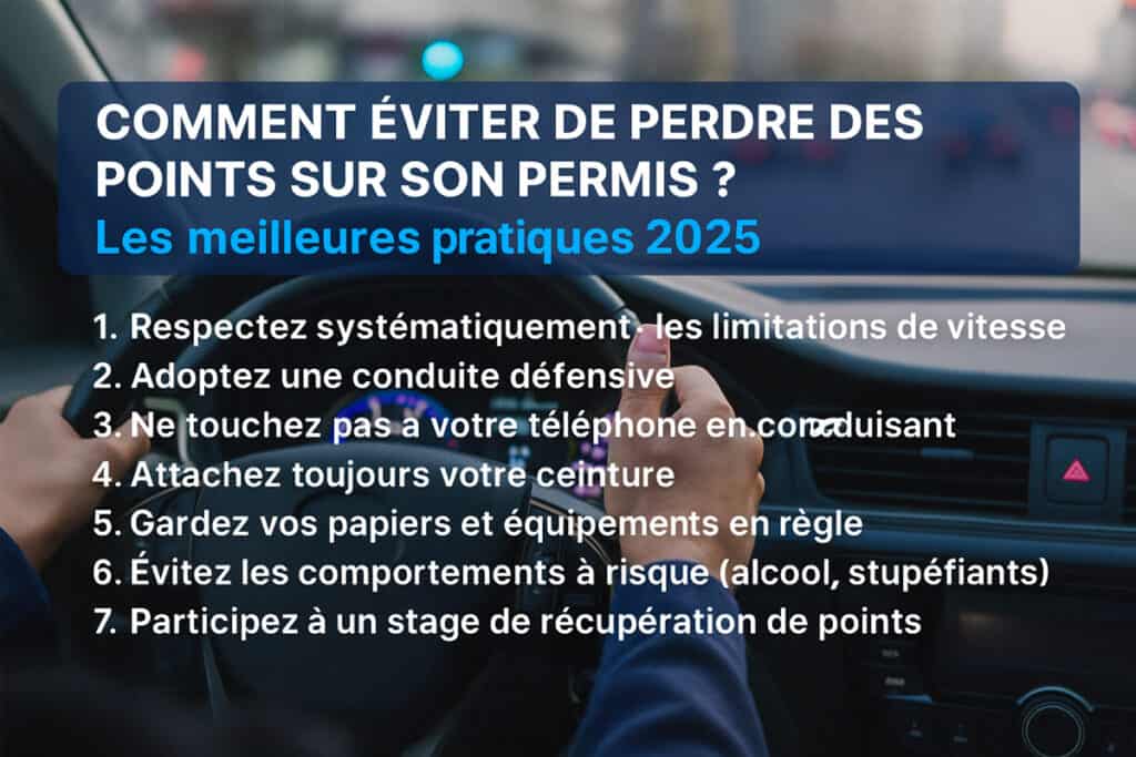 Comment éviter de perdre des points sur son permis ? Les meilleures pratiques 2025