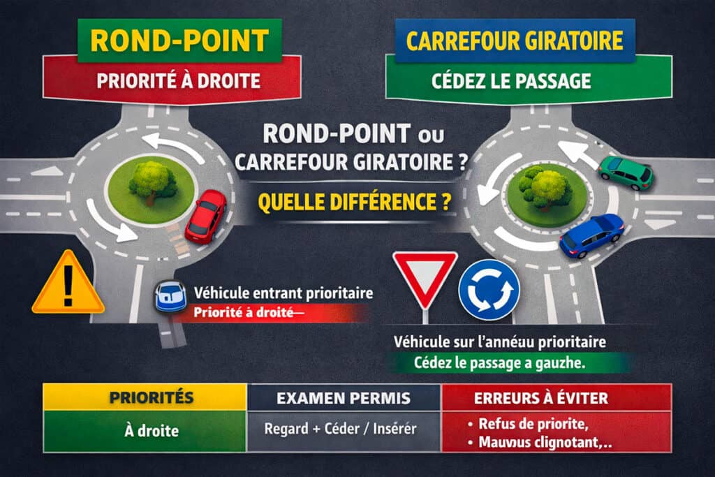 Rond-point ou carrefour giratoire : quelles différences et quelles règles en France ?