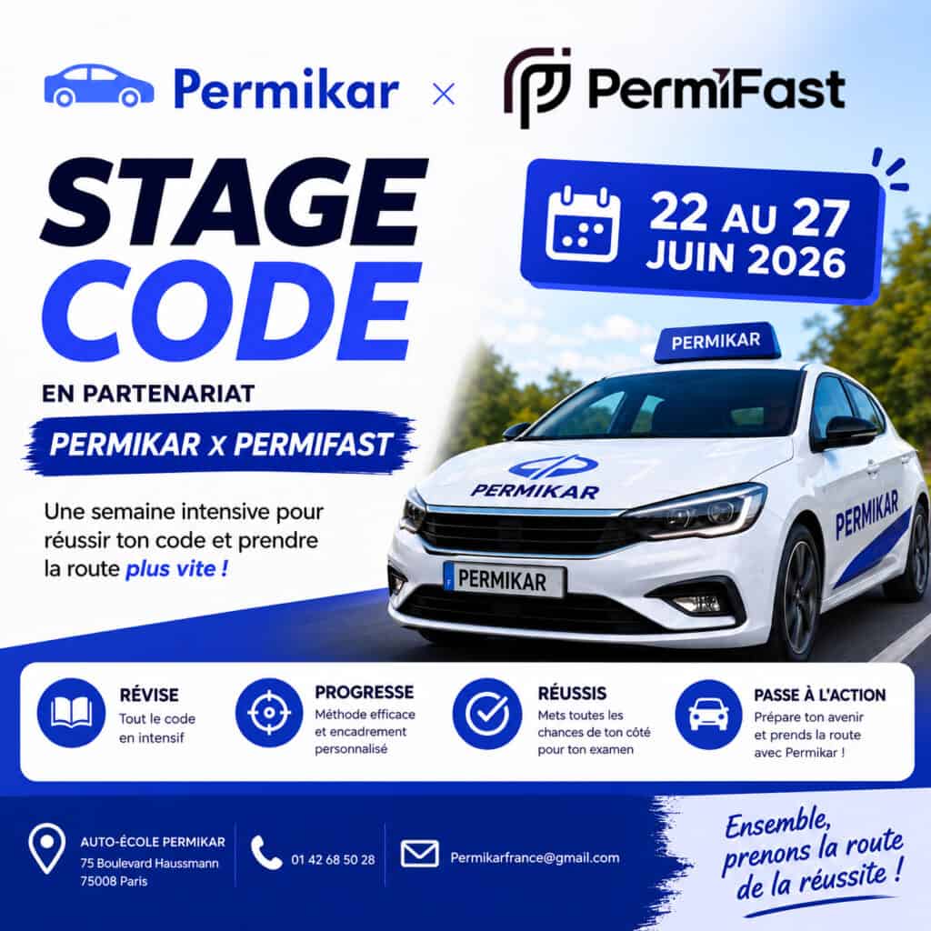 STAGE CODE ACCÉLÉRÉ, En partenariat avec Permifast