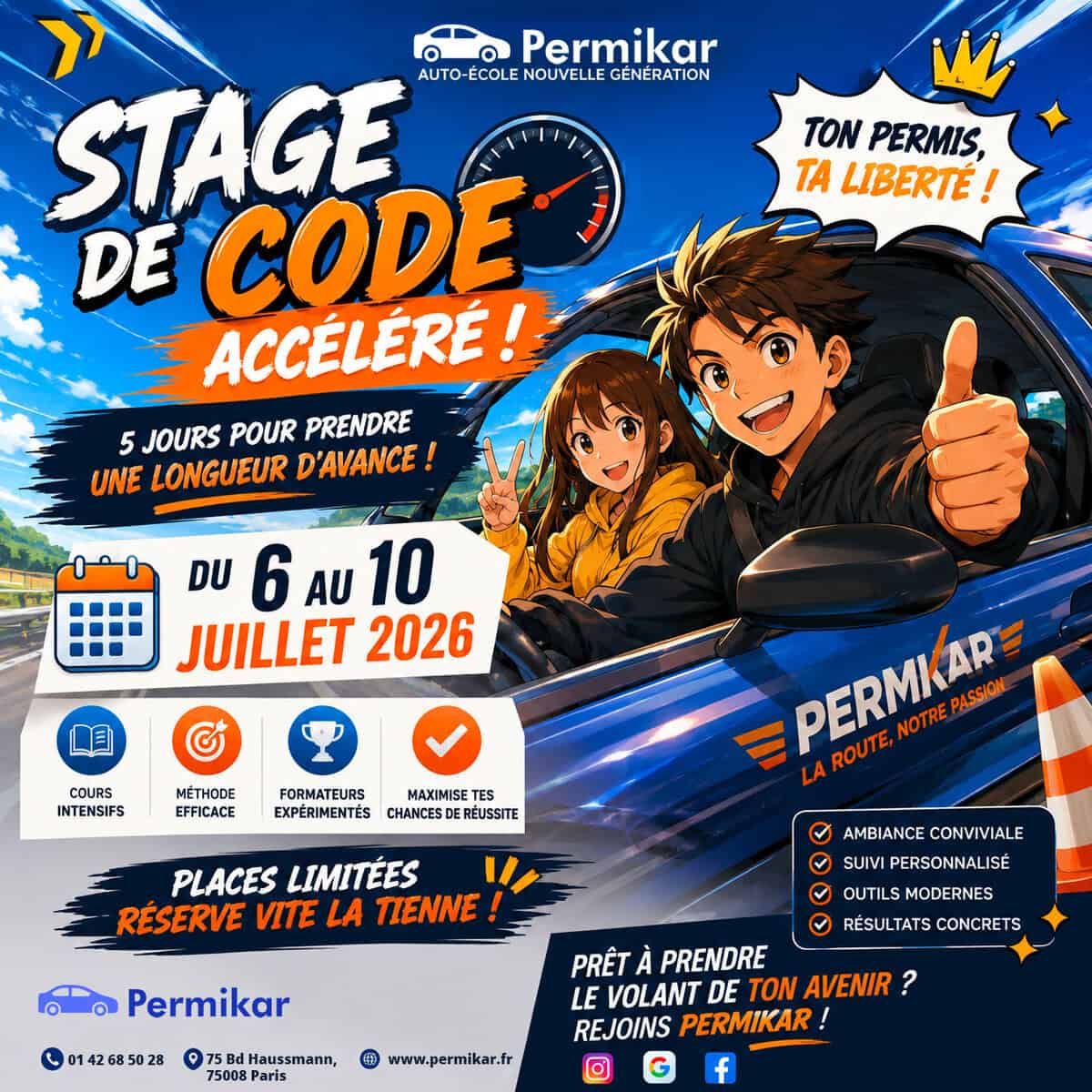 Stage de code - en 5 jours - Nos forfait - Permikar